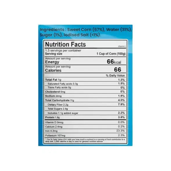 Ta-Daa Sweet Corn Sea Salt & Pepper - Nutri Earth