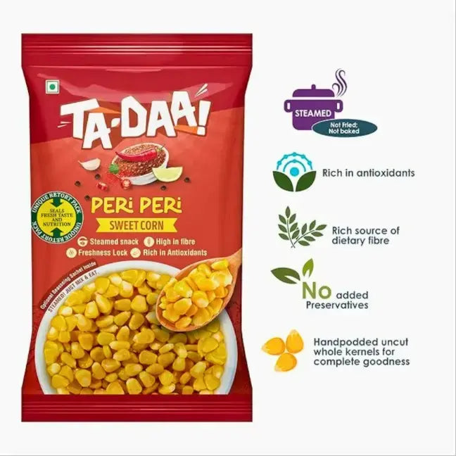 Ta-Daa Sweet Corn Peri Peri - Nutri Earth