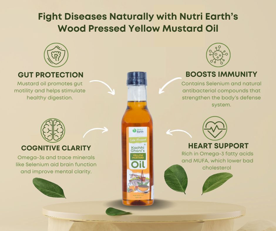 BUY 3 LTR COLD PRESSED YELLOW MUSTARD OIL GET 1 LTR FREE