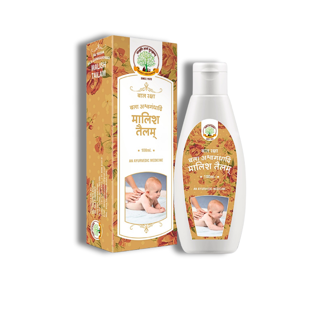 Baal Raksha Malish Tailam - 100ml - Nutri Earth