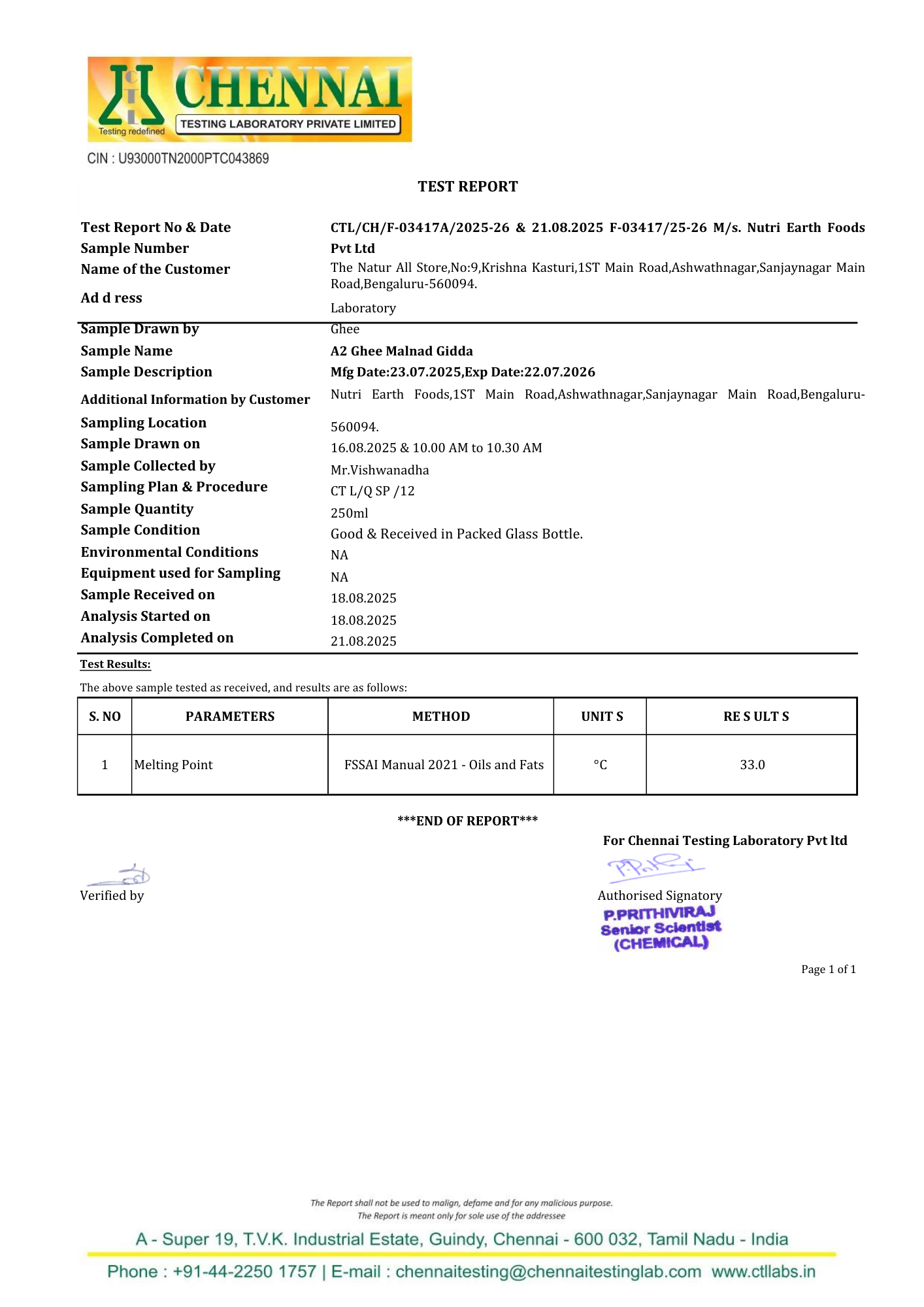 A2 Malnad Gidda Cow Ghee