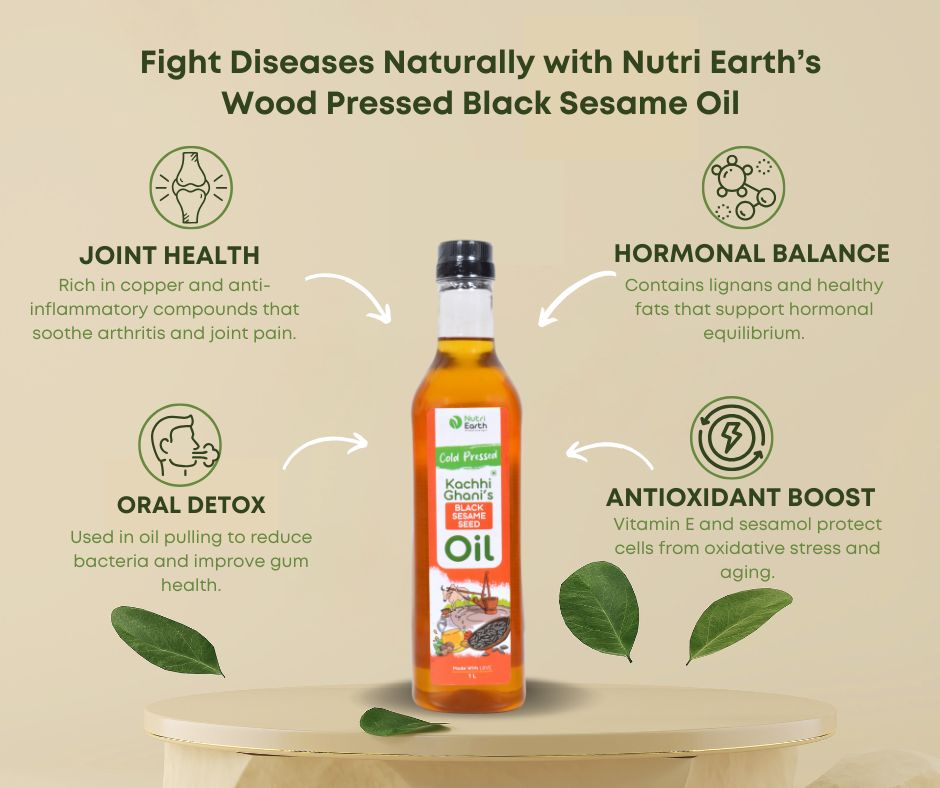 Wooden Cold Pressed Sesame Oil