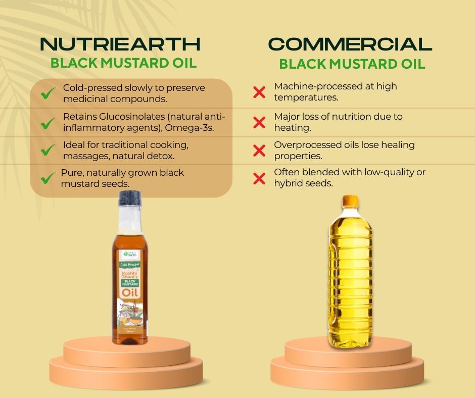 Wooden Cold Pressed Black Mustard Oil