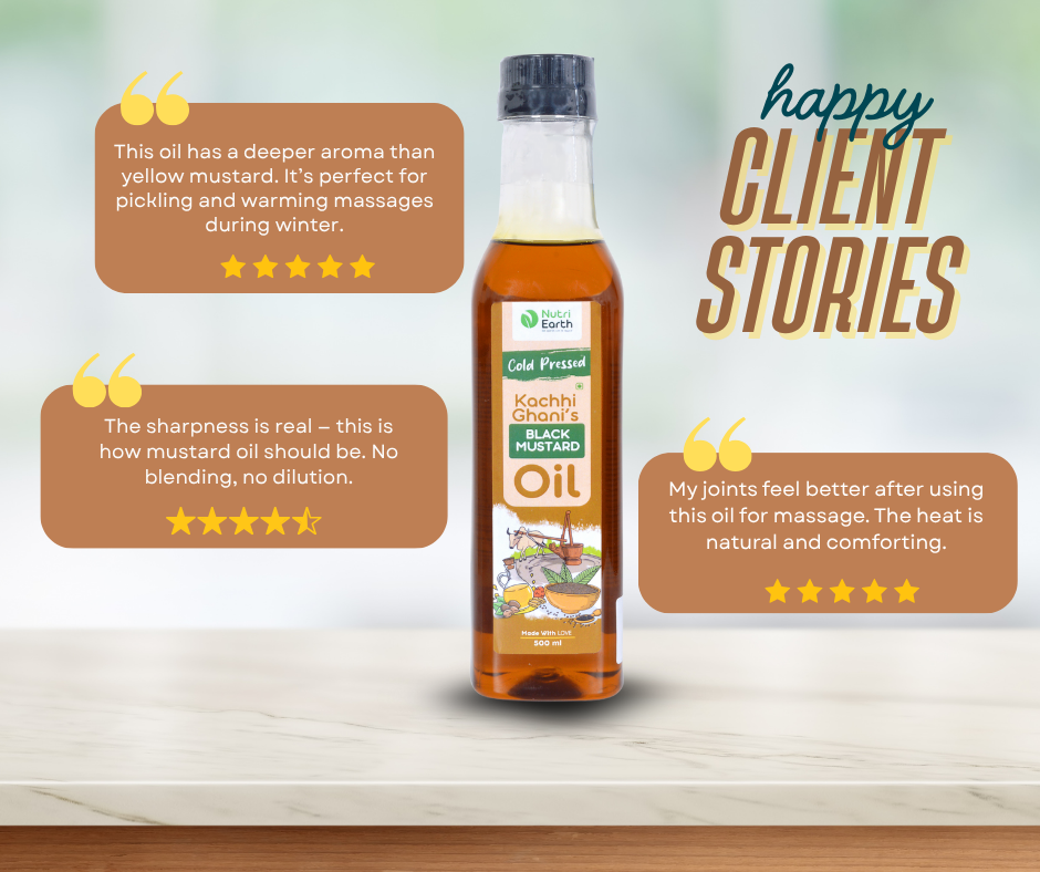 Wooden Cold Pressed Black Mustard Oil
