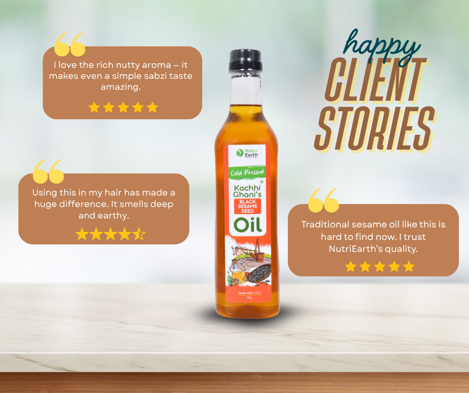 Wooden Cold Pressed Sesame Oil