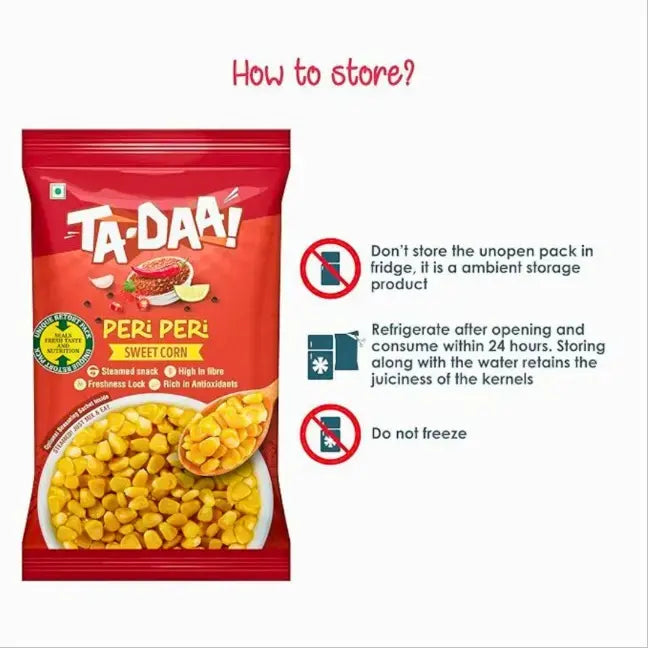 Ta-Daa Sweet Corn Peri Peri - Nutri Earth