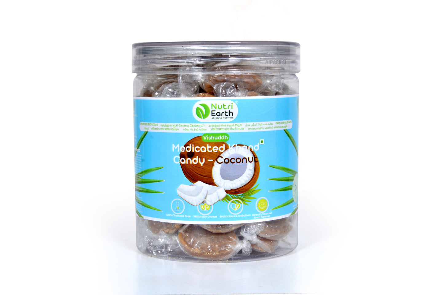 Medicated Khand Candy - Coconut - Nutri Earth