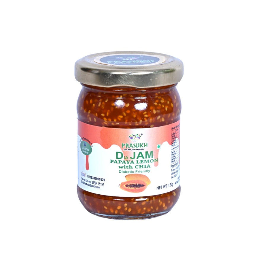 DIA Pappaya Lemon Jam with Chia - Nutri Earth