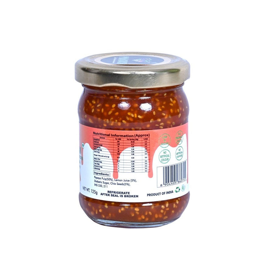 DIA Pappaya Lemon Jam with Chia - Nutri Earth
