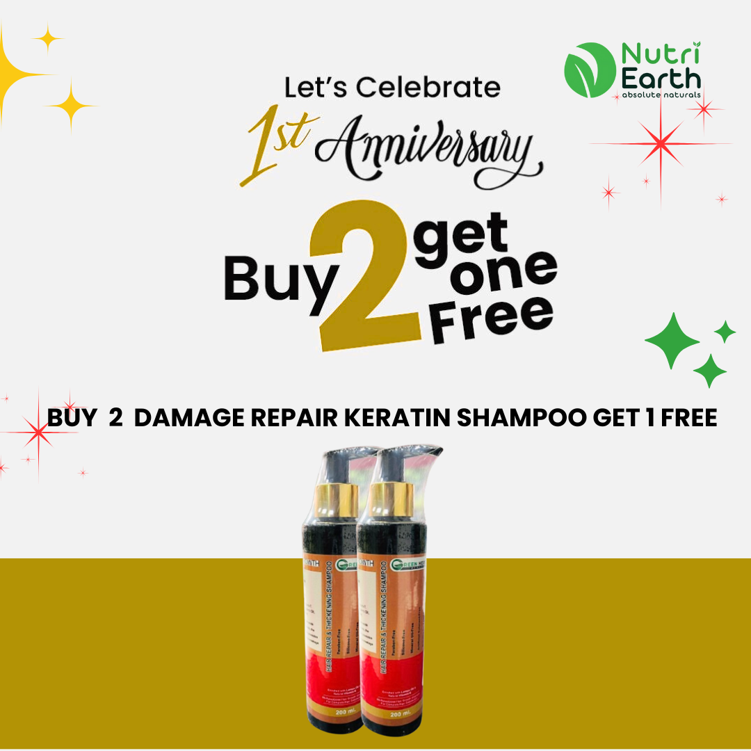 BUY 2 Damage repair Keratin Shampoo GET 1 FREE