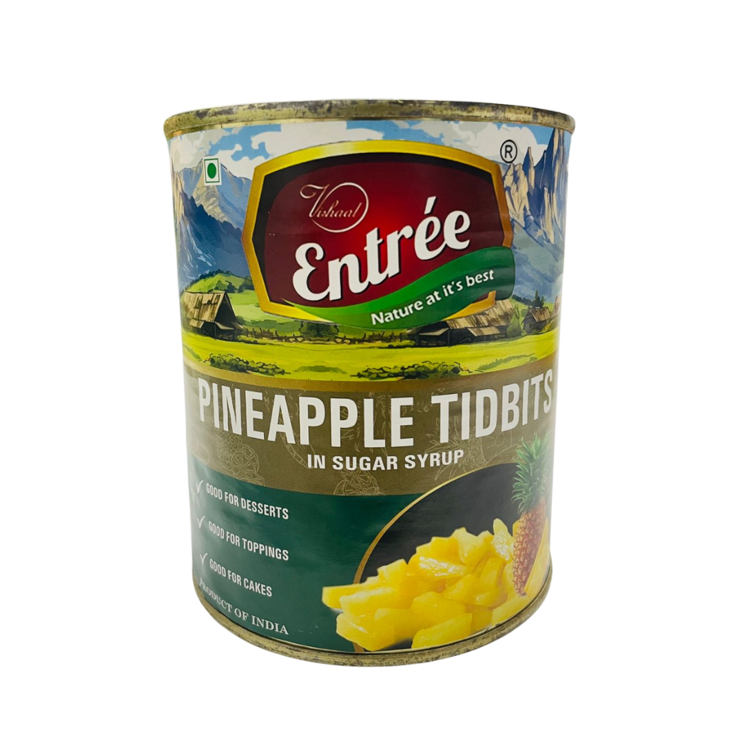 Entree Pineapple Tidbits In Sugar Syrup - Nutri Earth