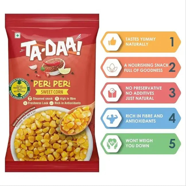 Ta-Daa Sweet Corn Peri Peri - Nutri Earth