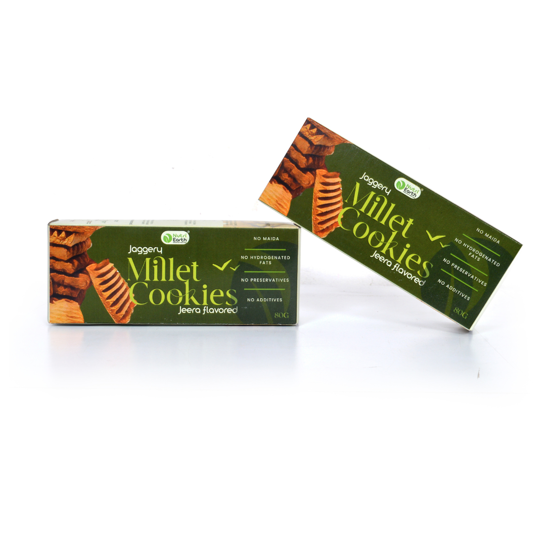 Jaggery Millet Cookies Jeera Flavored
