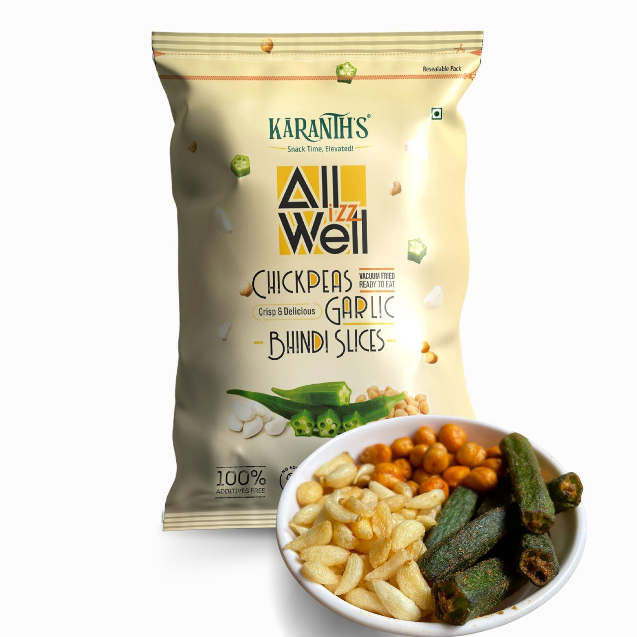 Karanths All izz Well Chickpeas Garlic Bhindi - Nutri Earth