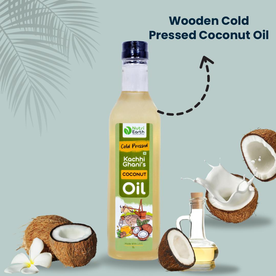 Wooden Cold Pressed Coconut Oil