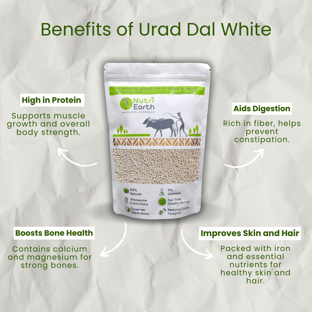 Urad Dal White - Nutriearth