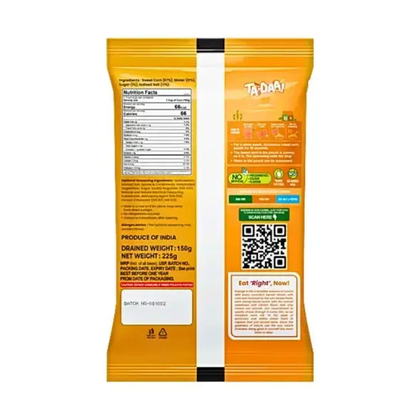 Ta-Daa Sweet Corn Masala Masti - Nutri Earth