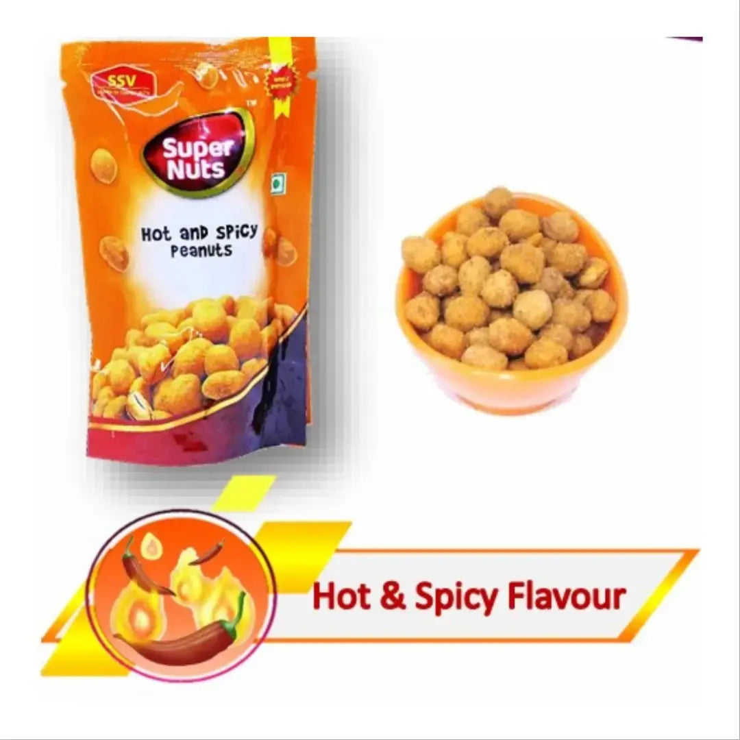 Hot & Spicy Peanuts - Nutri Earth