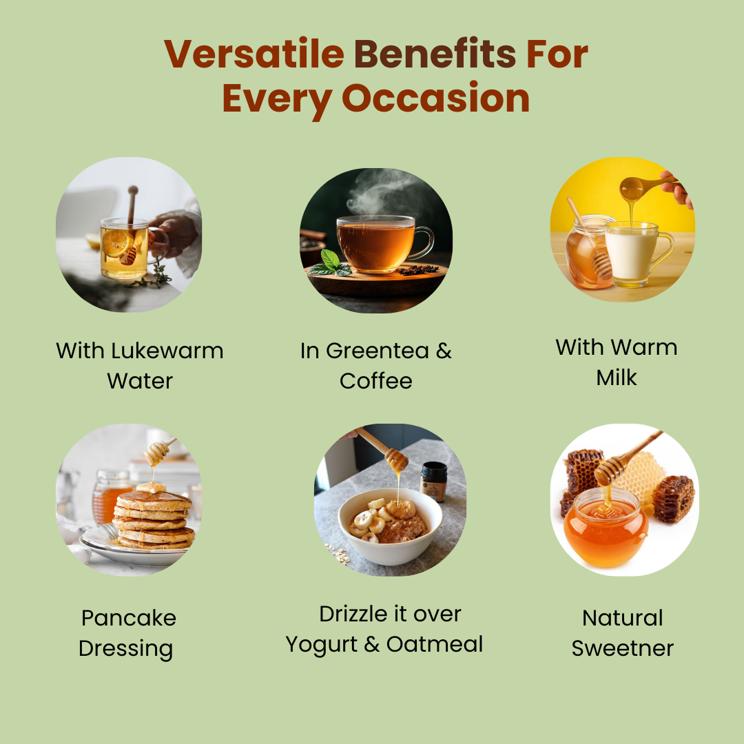 Nutriearth Natural Forest Honey with its versatile benefits for every occasion Buy Natural Forest Honey online.