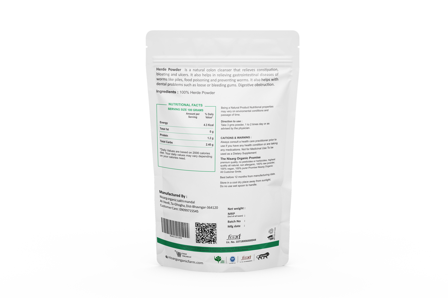 Harde Powder - Nutri Earth