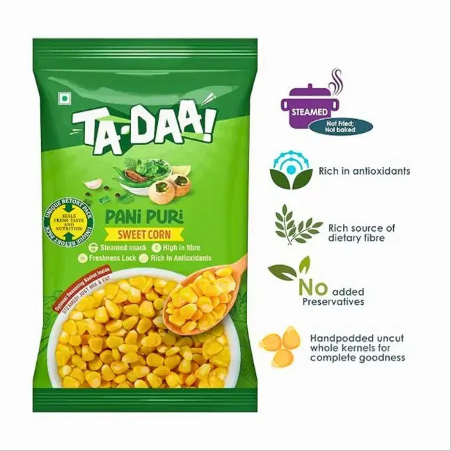 Ta-Daa Sweet Corn Pani Puri - Nutri Earth
