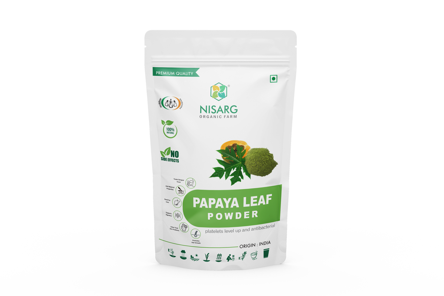 Pappaya Leaf Powder - Nutri Earth