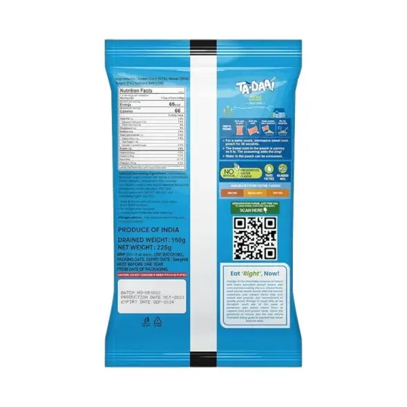 Ta-Daa Sweet Corn Sea Salt & Pepper - Nutri Earth