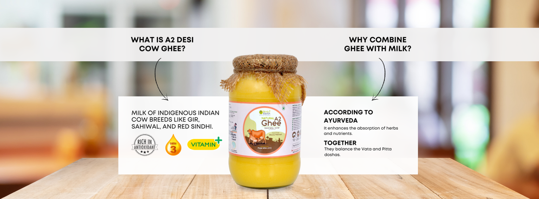 Why Drinking Milk with A2 Desi Cow Ghee is a Game Changer