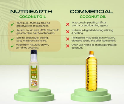 Wooden Cold Pressed Coconut Oil