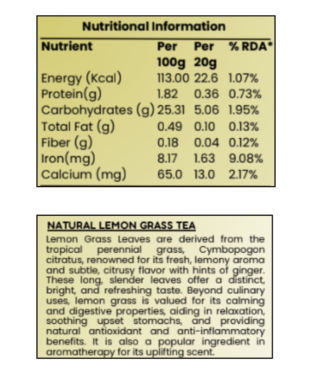 Lemon Grass Tea