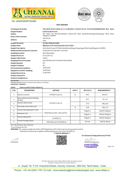 A2 Malnad Gidda Cow Ghee
