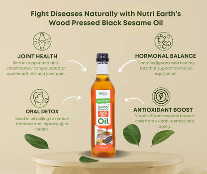 Wooden Cold Pressed Sesame Oil