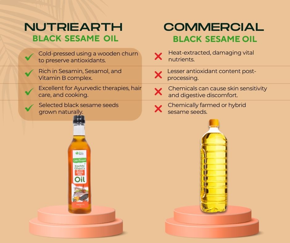 Wooden Cold Pressed Sesame Oil