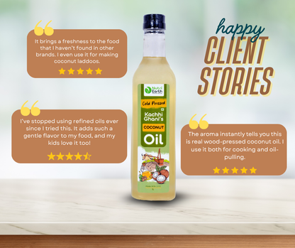 Wooden Cold Pressed Coconut Oil