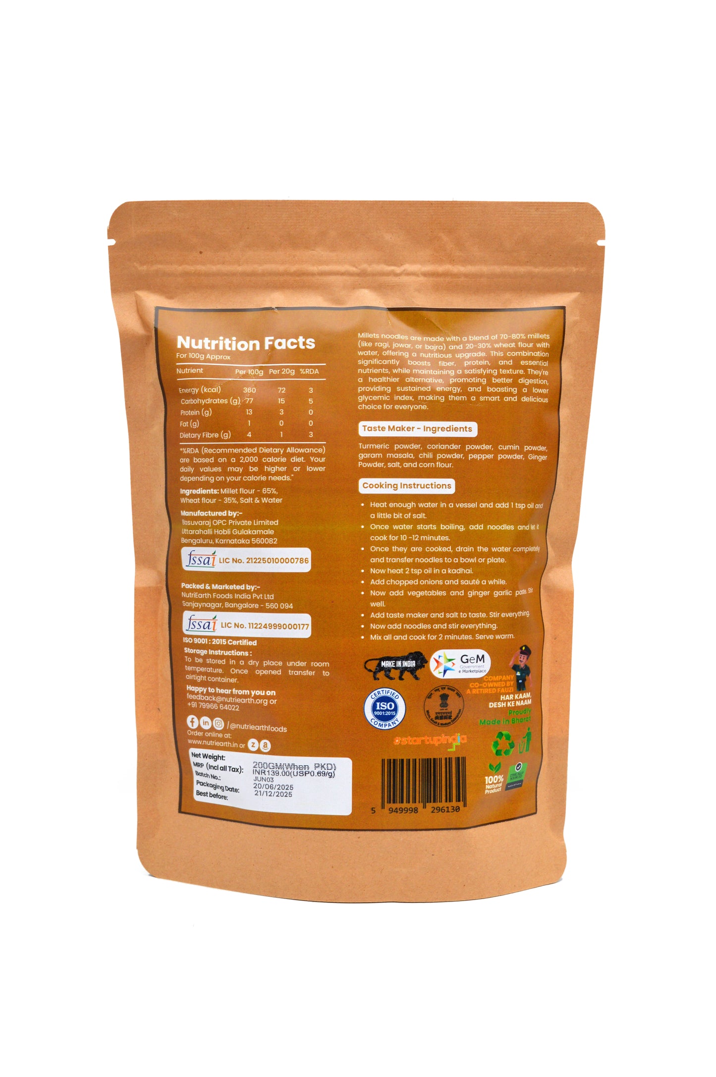 Multi Millet Noodles