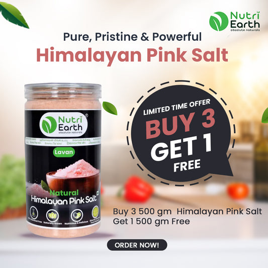 BUY 3 HIMALAYAN PINK SALT 500 GM GET 1 FREE