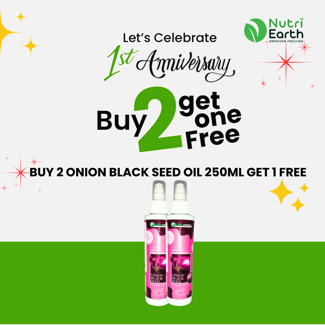 BUY 2 Onion Black Seed Hair Oil GET 1 FREE