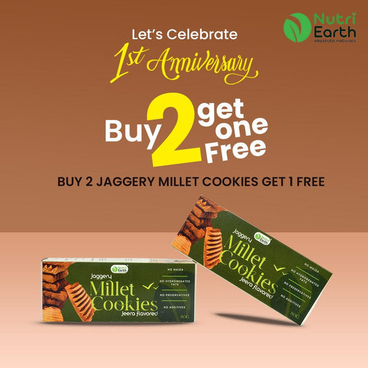 BUY 2 JAGGERY MILLET COOKIES GET 1 FREE
