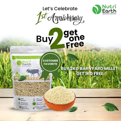 BUY 2KG BARNYARD MILLET GET 1KG FREE